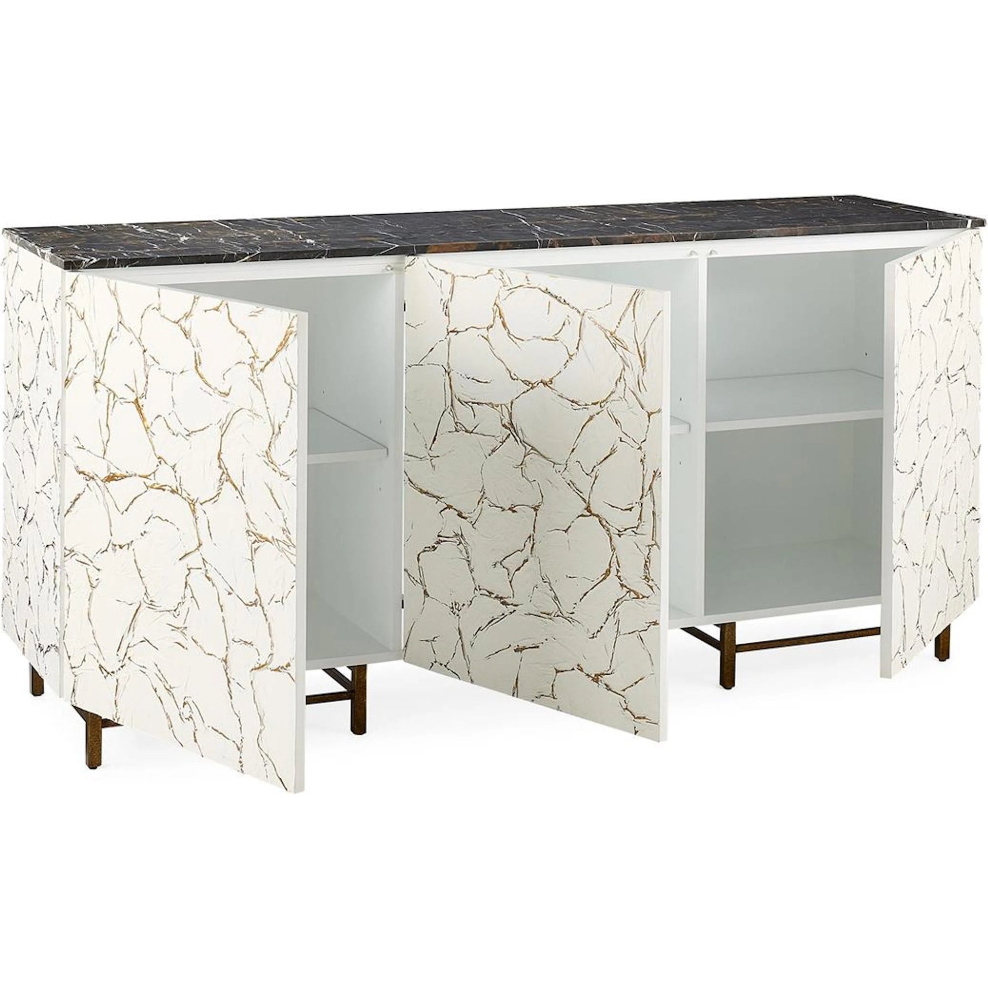 Salina Three-Door Credenza by John-Richard. Made from unique in a unique style.