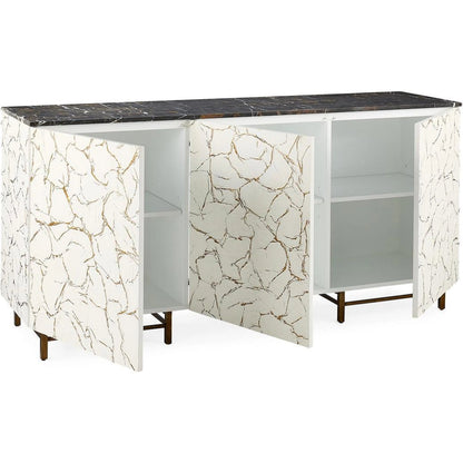 Salina Three-Door Credenza by John-Richard. Made from unique in a unique style.