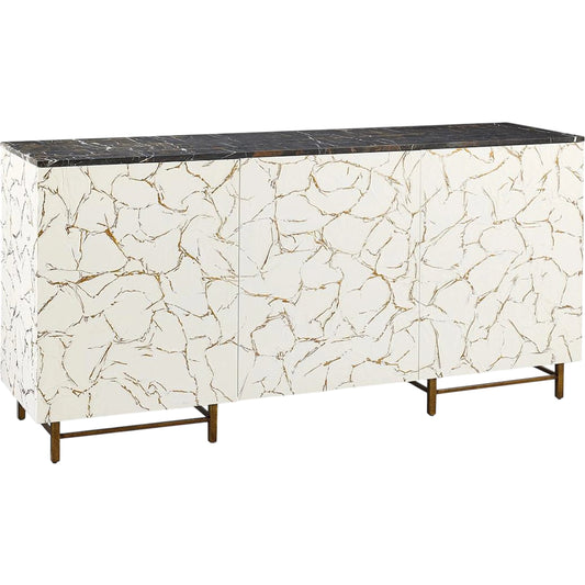 Salina Three-Door Credenza by John-Richard. Made from unique in a unique style.