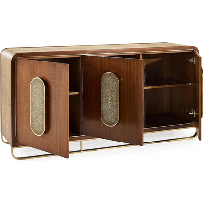 Edwin Three-Door Credenza by John-Richard. Made from unique in a unique style.