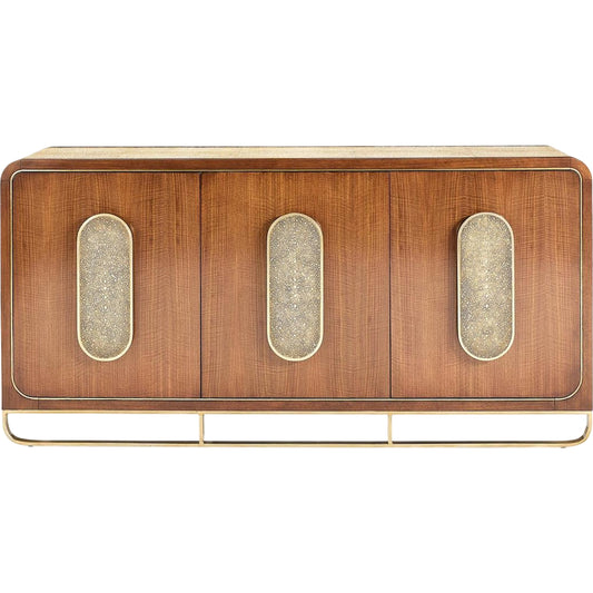 Edwin Three-Door Credenza by John-Richard. Made from unique in a unique style.