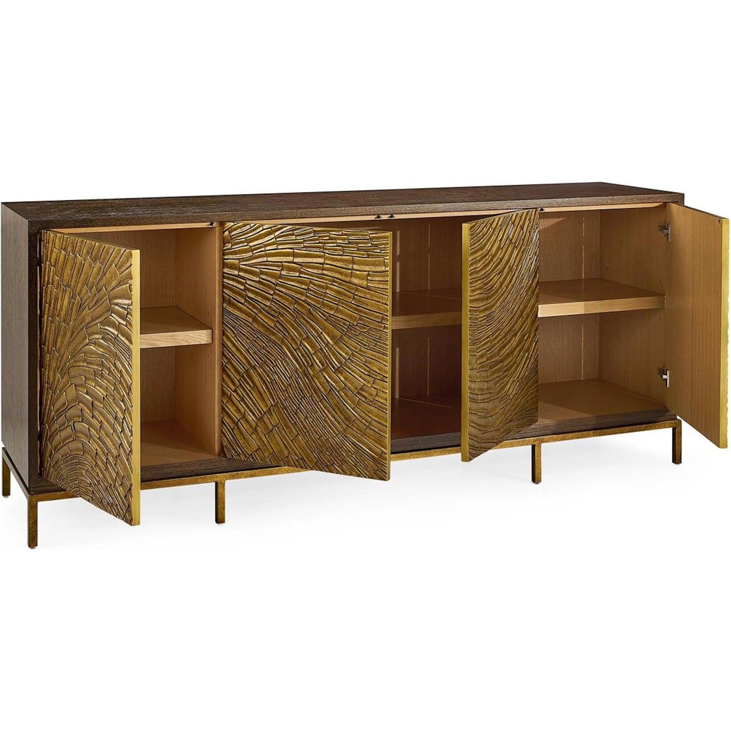001 SI-2629059 | Unknown | Aegean Four-Door Credenza by John-Richard. Made from unique in a unique style.
