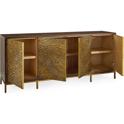 Aegean Four-Door Credenza by John-Richard. Made from unique in a unique style.
