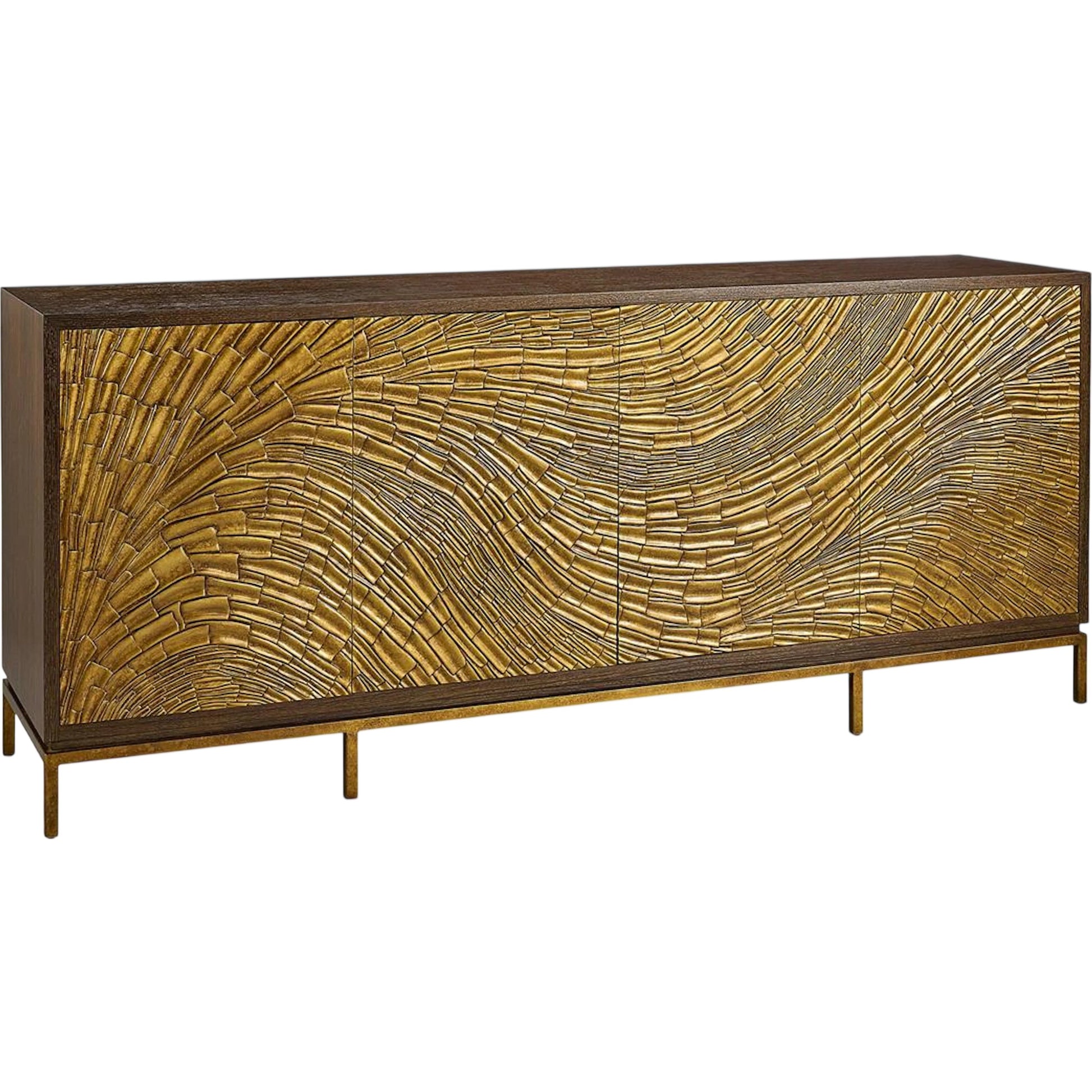 Aegean Four-Door Credenza by John-Richard. Made from unique in a unique style.