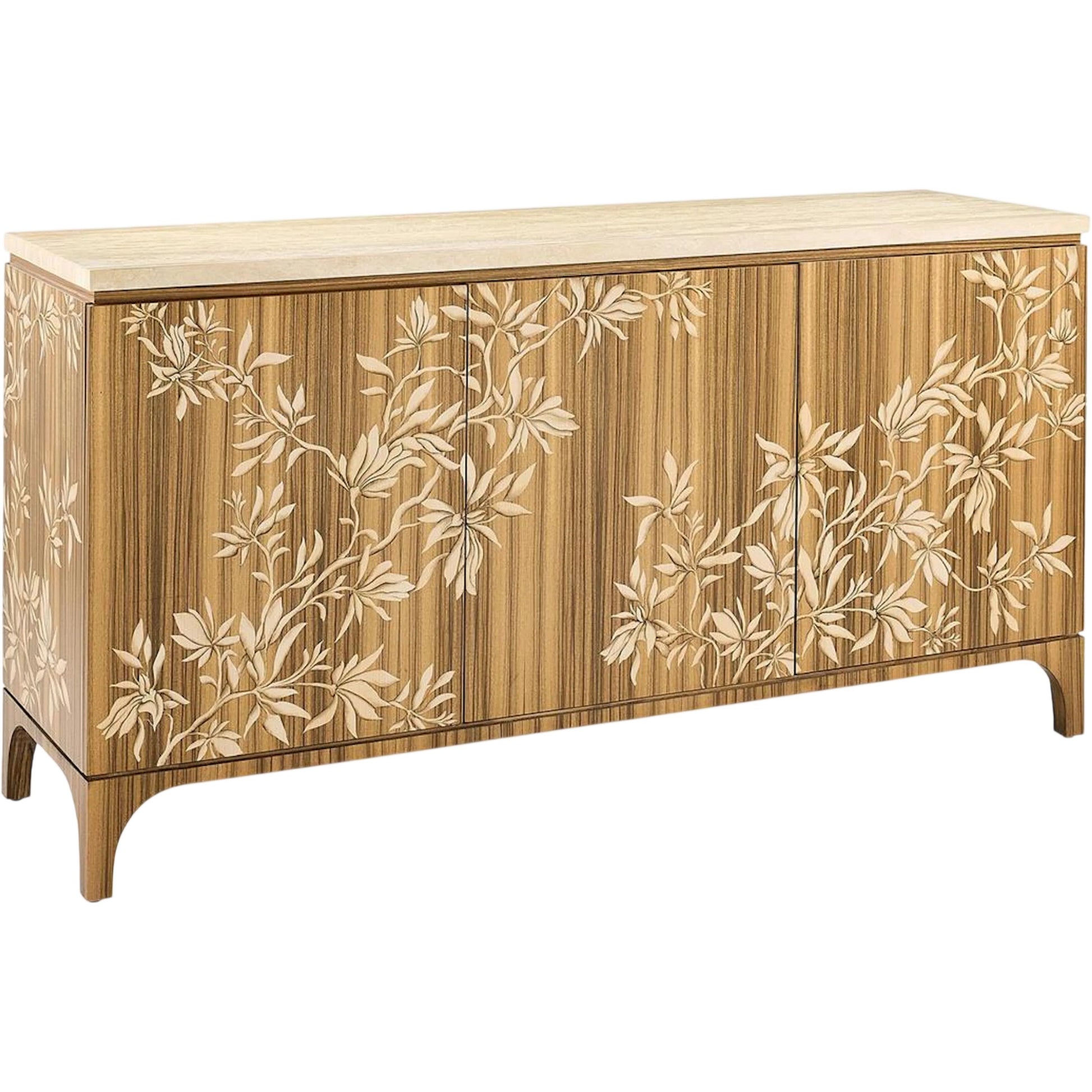 Vernal Three-Door Credenza by John-Richard. Made from unique in a unique style.
