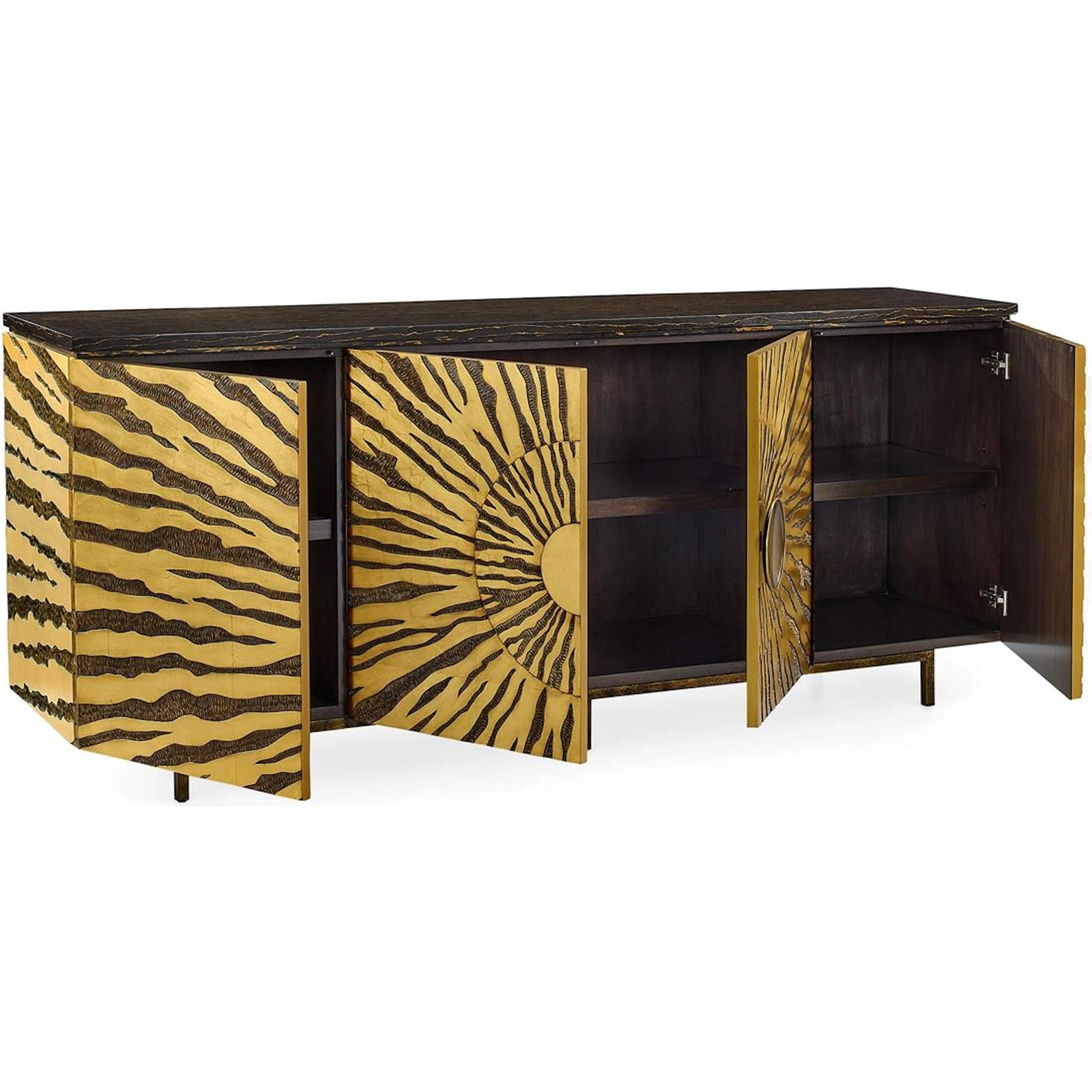 Kalahari Four-Door Credenza by John-Richard. Made from unique in a unique style.