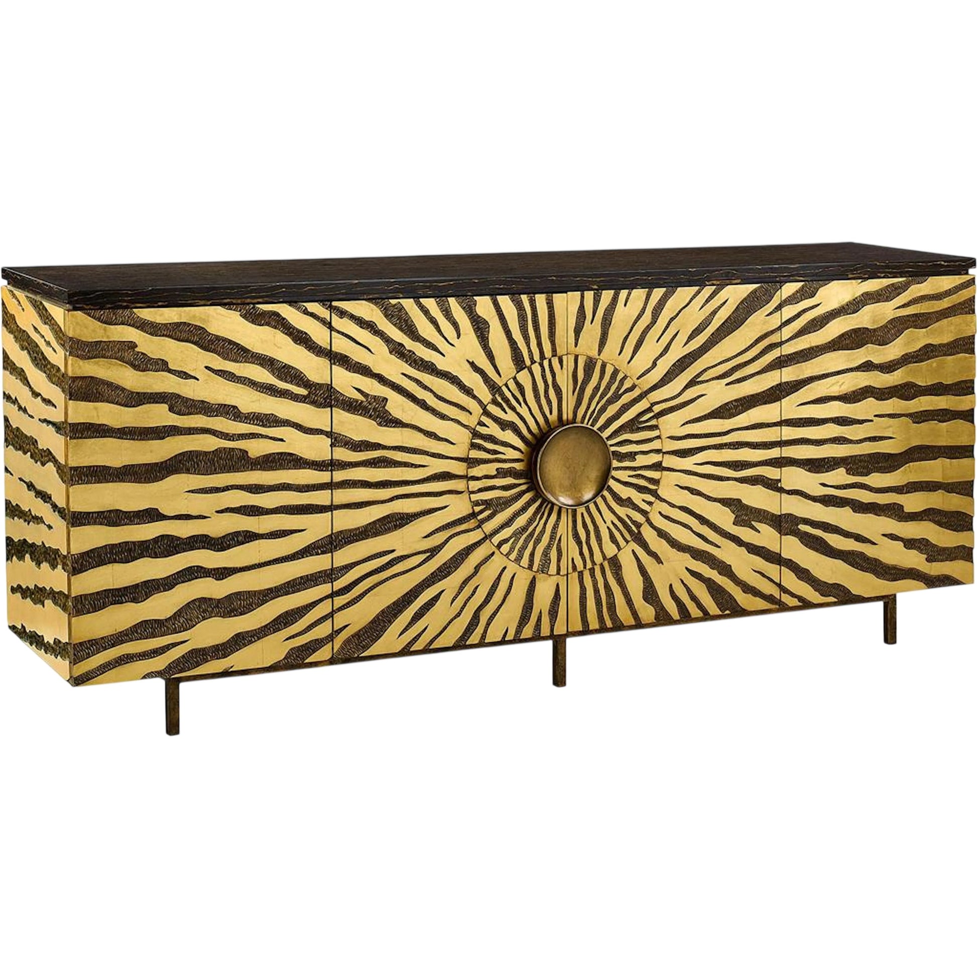 Kalahari Four-Door Credenza by John-Richard. Made from unique in a unique style.