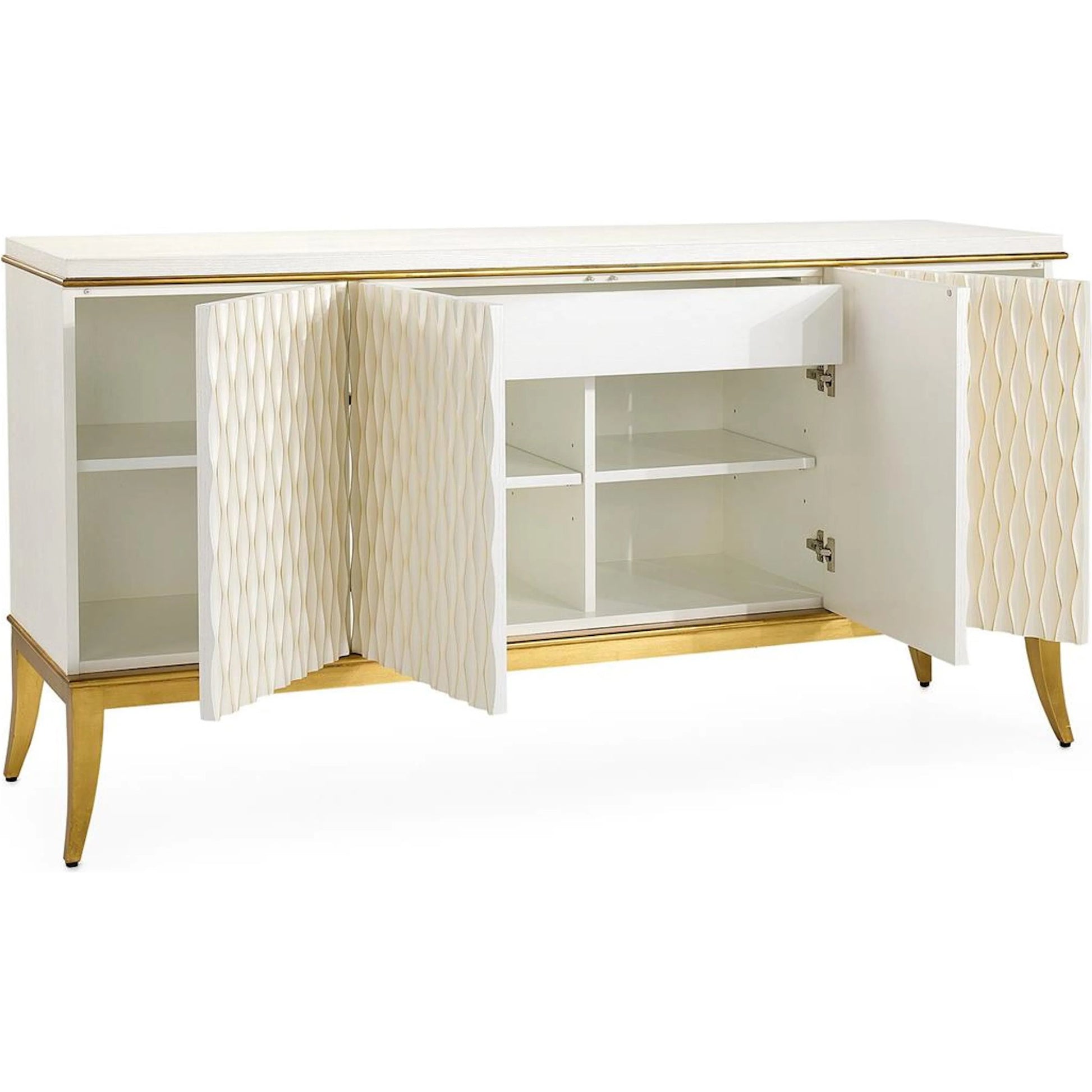Abaco Four-Door Credenza by John-Richard. Made from unique in a unique style.