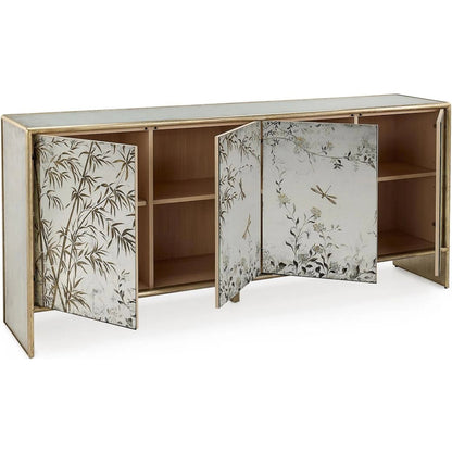Tonbo Four-Door Credenza by John-Richard. Made from unique in a unique style.