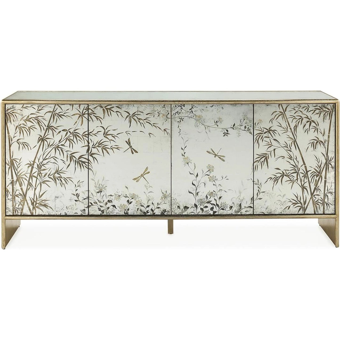 002 SI-2629639 | Unknown | Tonbo Four-Door Credenza by John-Richard. Made from unique in a unique style.