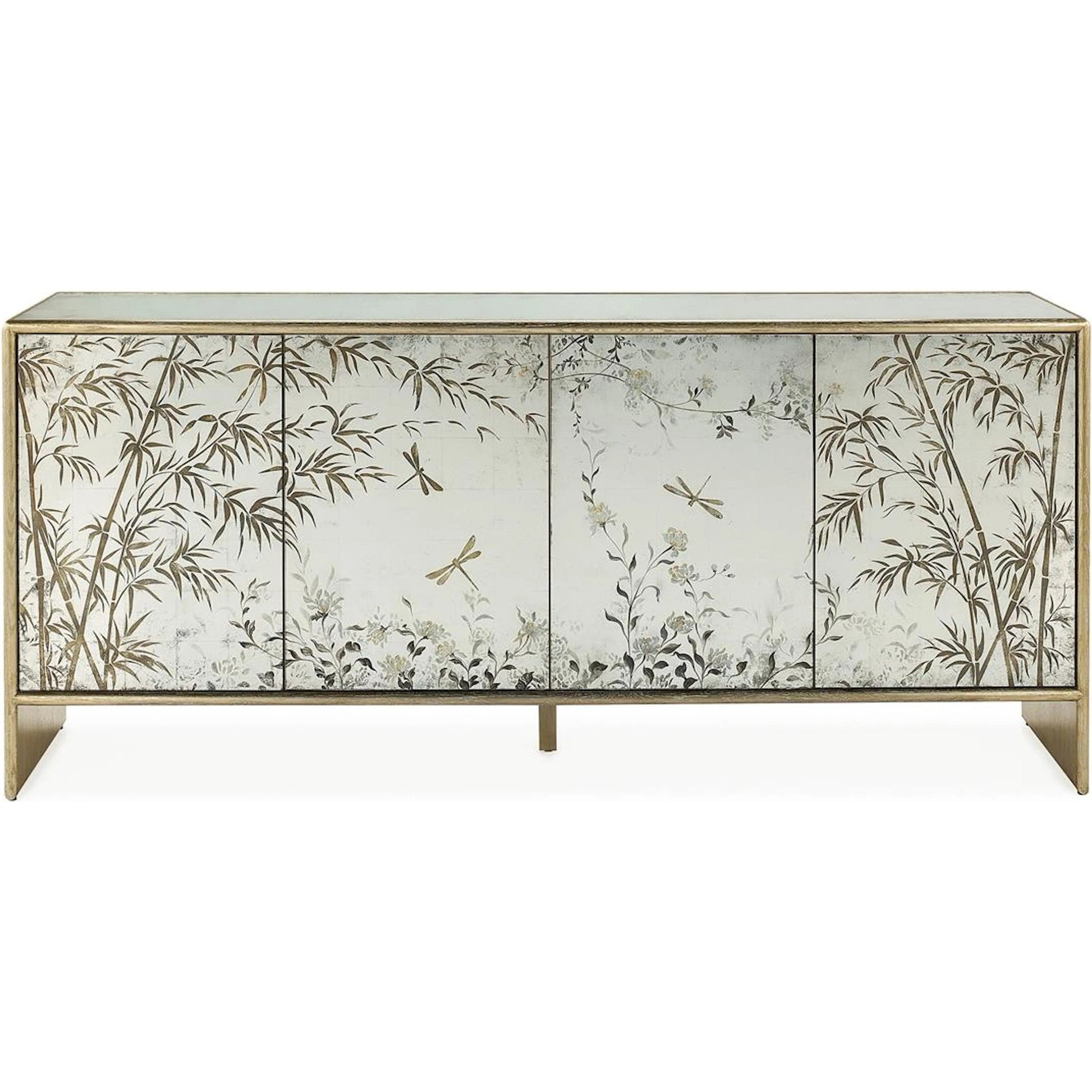 Tonbo Four-Door Credenza by John-Richard. Made from unique in a unique style.