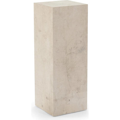 Loftus Pedestal Alto by John-Richard in natural. Made from crystal in a modern style.