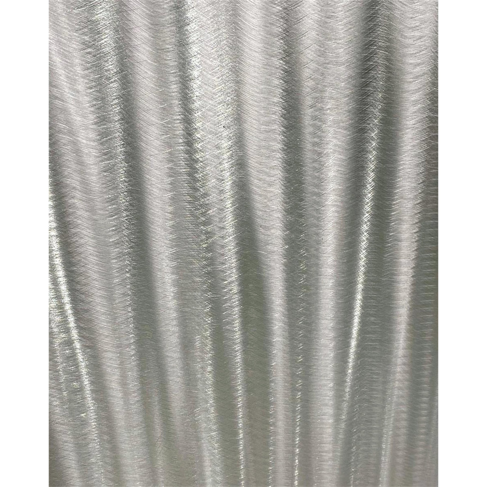 Lucena Pedestal by John-Richard in stainless steel and brushed stainless steel. Made from crystal, steel in a transitional style.