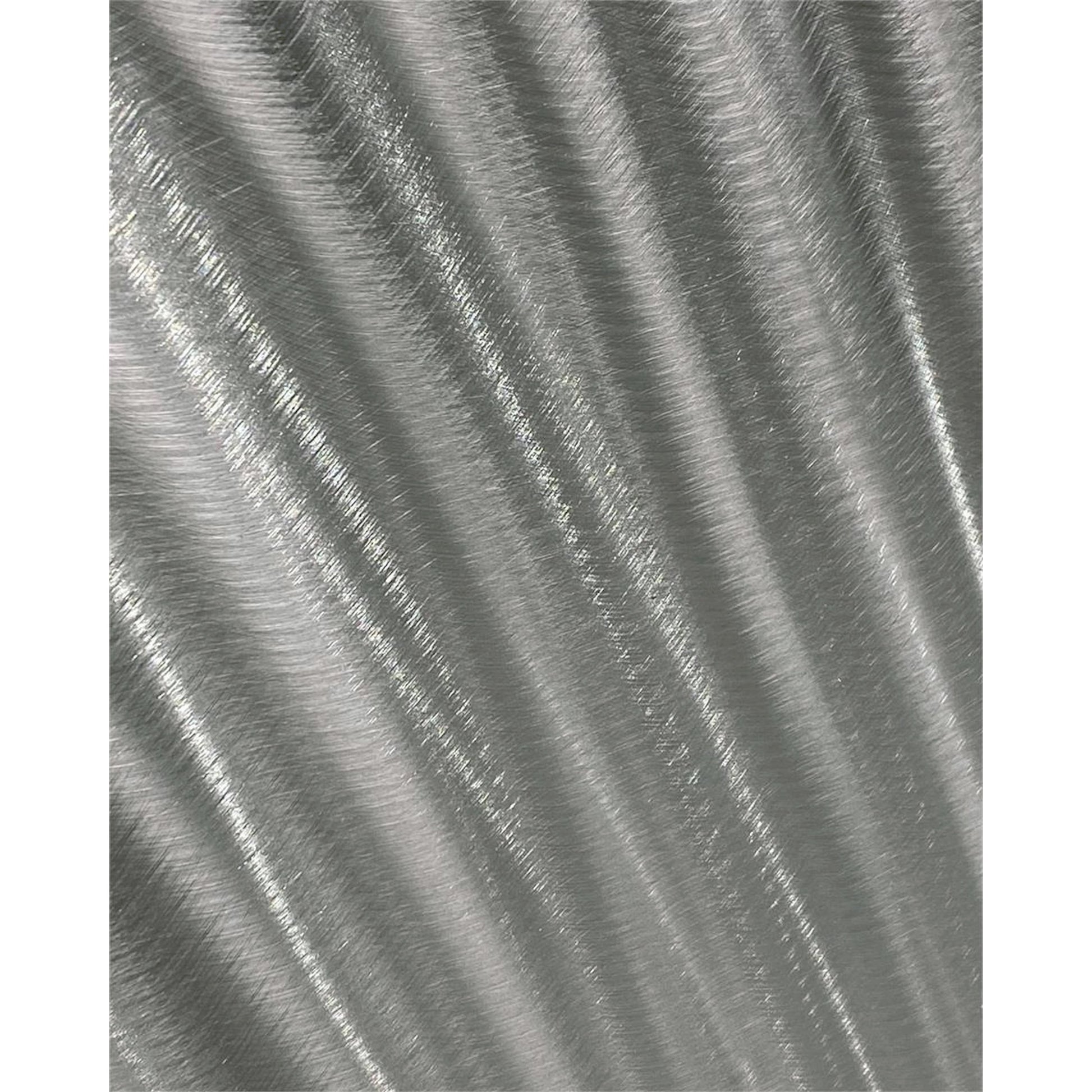 Lucena Pedestal by John-Richard in stainless steel and brushed stainless steel. Made from crystal, steel in a transitional style.
