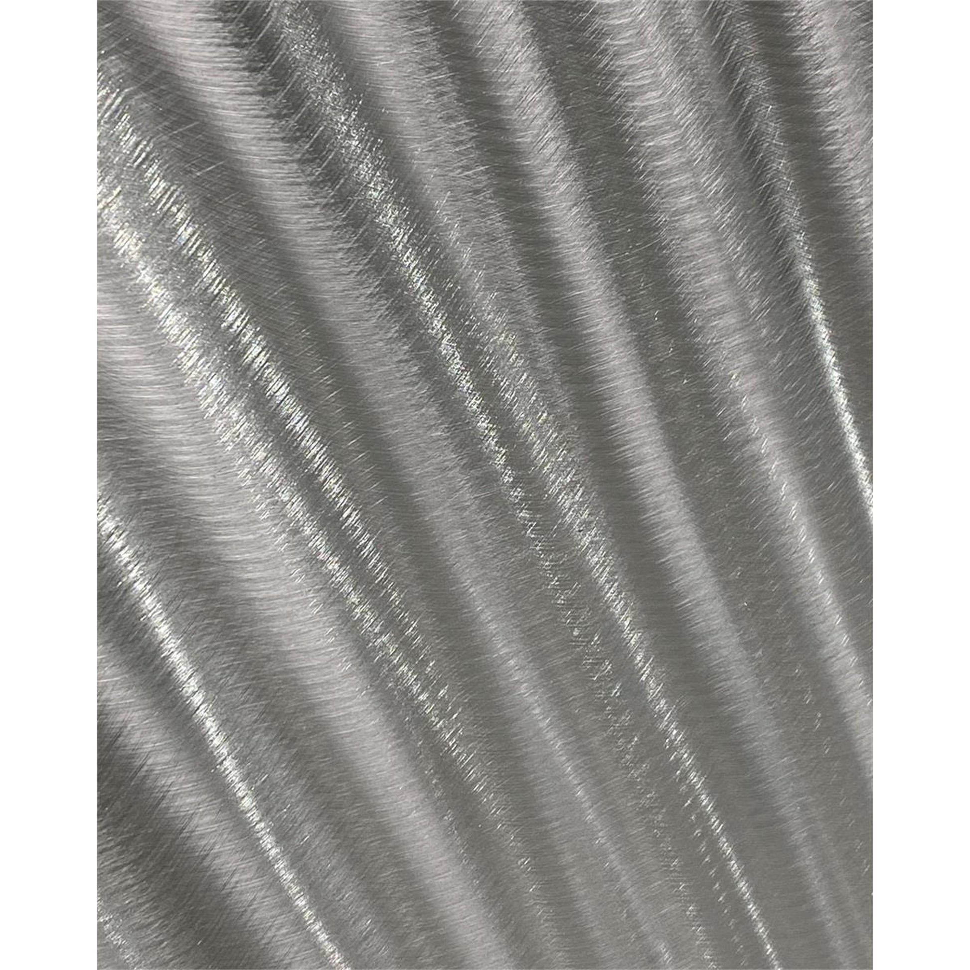 Lucena Pedestal by John-Richard in stainless steel and brushed stainless steel. Made from crystal, steel in a transitional style.