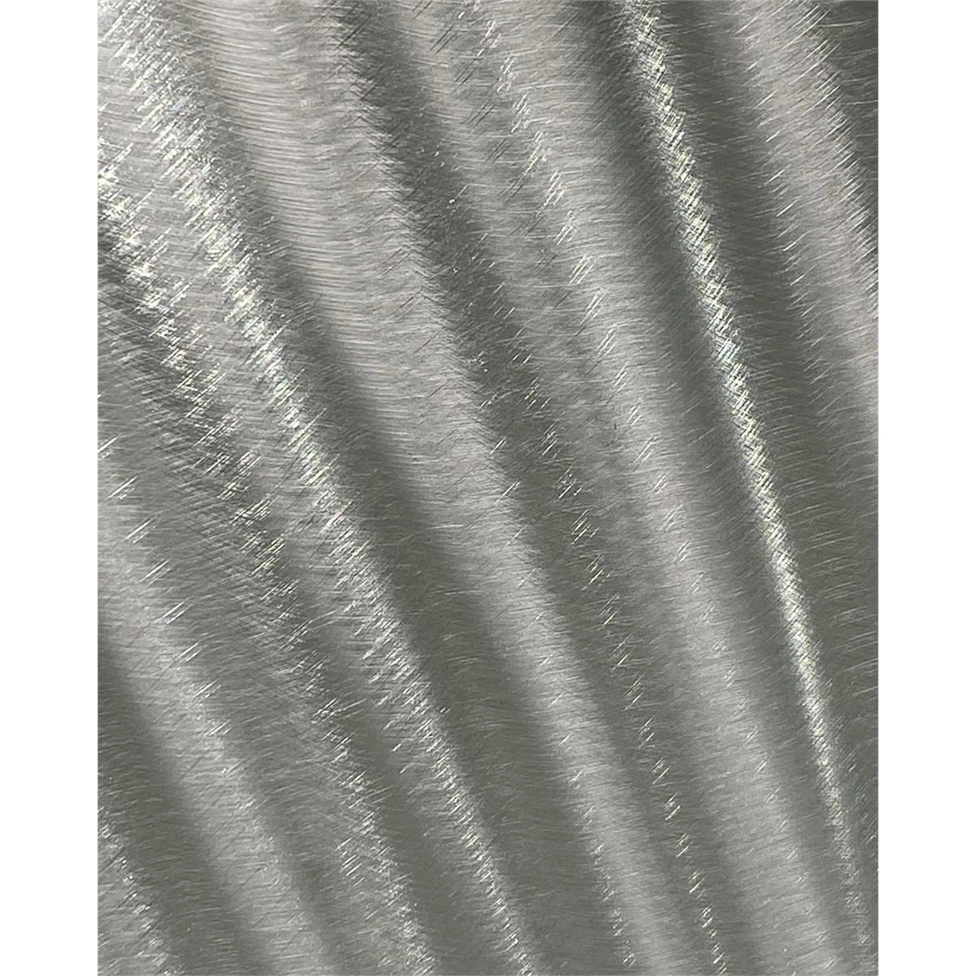 Lucena Pedestal by John-Richard in stainless steel and brushed stainless steel. Made from crystal, steel in a transitional style.