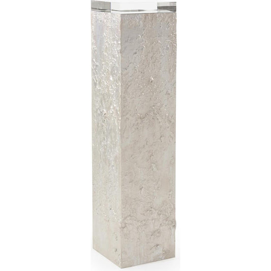 Solo Pedestal I by John-Richard in silver. Made from unique in a modern style.