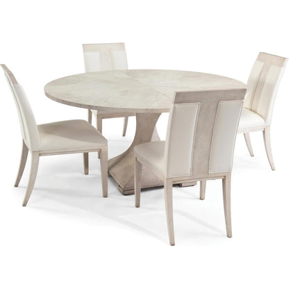 Lavertezzo Dining Table by John-Richard in tiza gesso. Made from unique in a modern style.