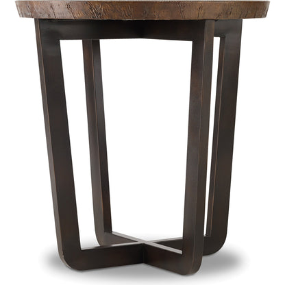 Parkcrest End Table by Hooker Furniture in aged copper. Made from aged copper tops, metal bases in a modern style.