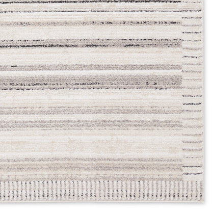 Eva EVA04 Rug by Jaipur Living in ivory, gray, black. Made from 100% polyester in a unique style.