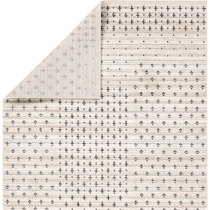 Eva EVA06 Rug by Jaipur Living in ivory, gray, black. Made from 100% polyester in a unique style.