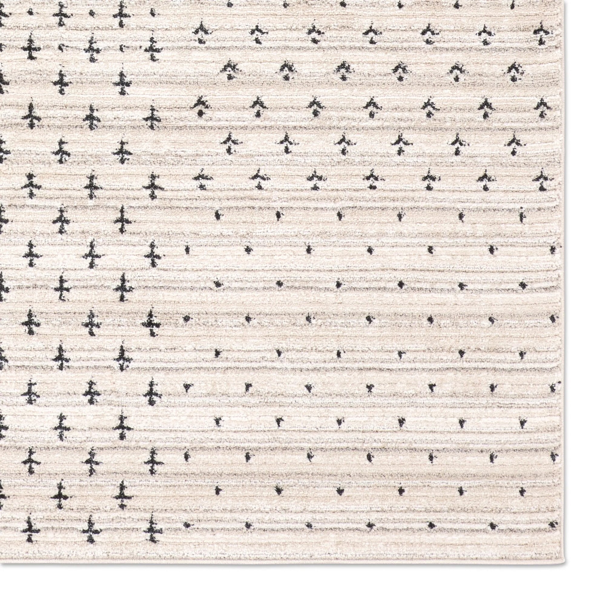 Eva EVA06 Rug by Jaipur Living in ivory, gray, black. Made from 100% polyester in a unique style.