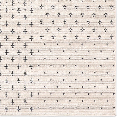 Eva EVA06 Rug by Jaipur Living in ivory, gray, black. Made from 100% polyester in a unique style.