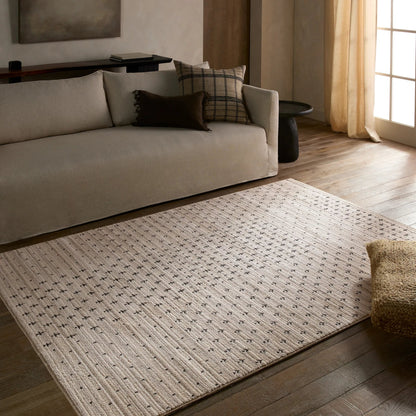 Eva EVA06 Rug by Jaipur Living in ivory, gray, black. Made from 100% polyester in a unique style.