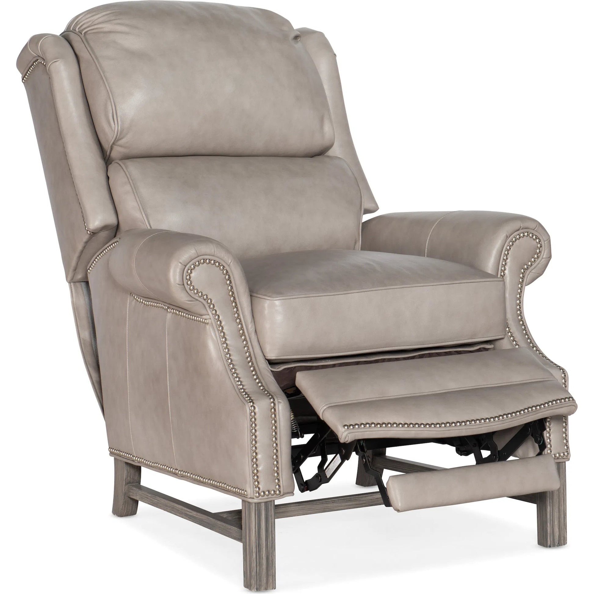 Alta High Leg Reclining Lounger by Bradington-Young by Hooker Furniture. Made from 100% leather in a unique style.