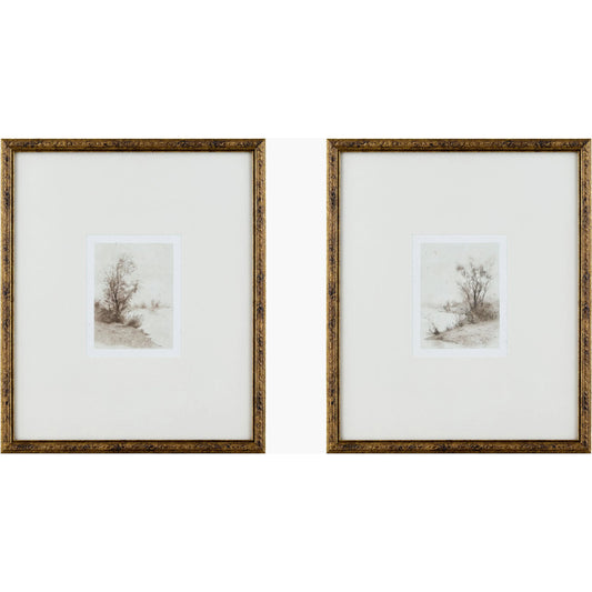 Evening Framed Art by Livabliss in brown and hand painted. Made from canvas, polystyrene in a unique style.