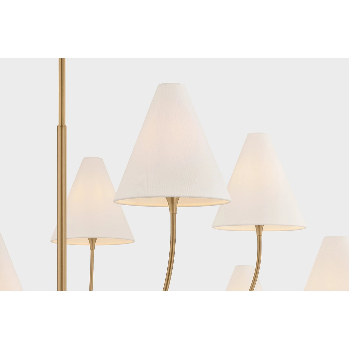 011 SI-2472524 | Closeup | Evermore Chandelier by Troy in patina brass. Made from unique in a transitional style.