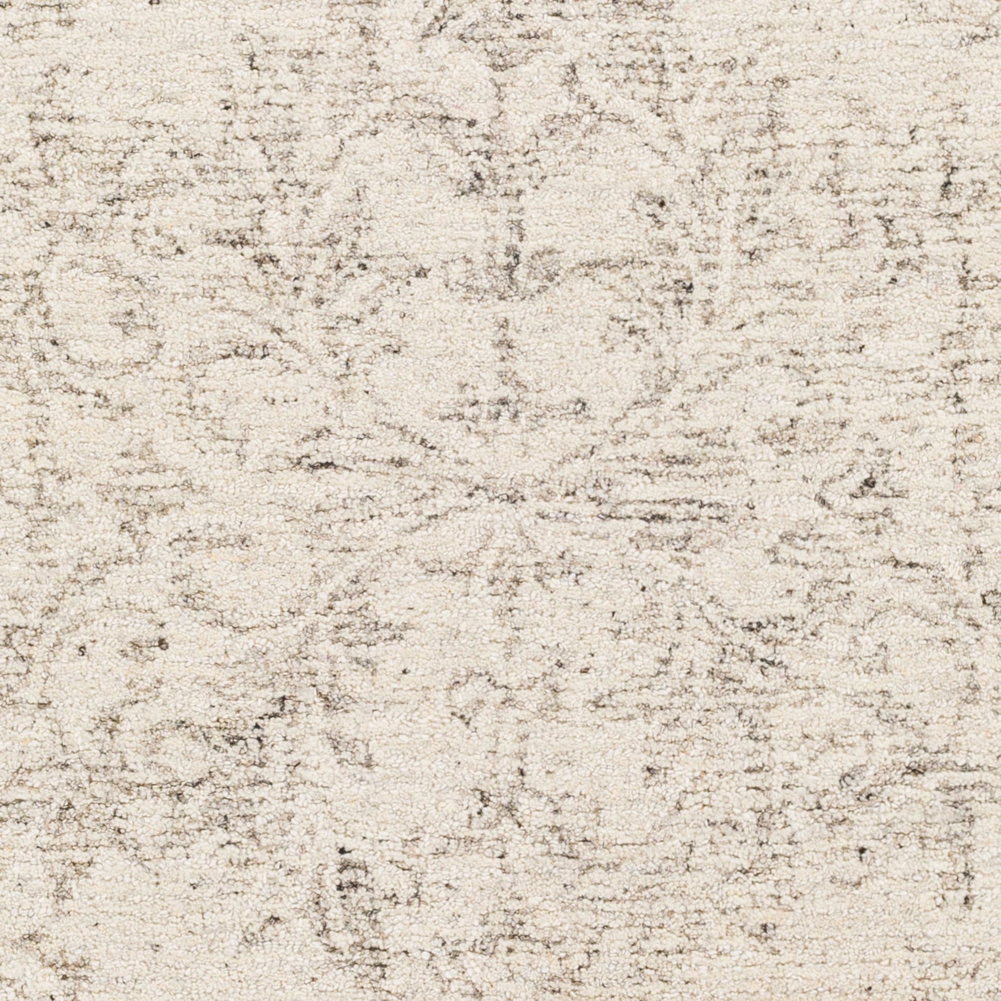 Evolution Rug by Surya in gray, charcoal, light beige, cream. Made from 70% wool, 30% viscose in a traditional style.