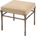 Eveena Ottoman by Surya in brushed, copper. Made from unique in a unique style.