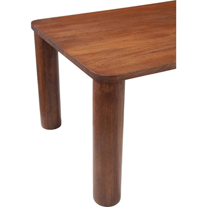 Evolution Dining Table by LH Imports in brown. Made from mango in a unique style.