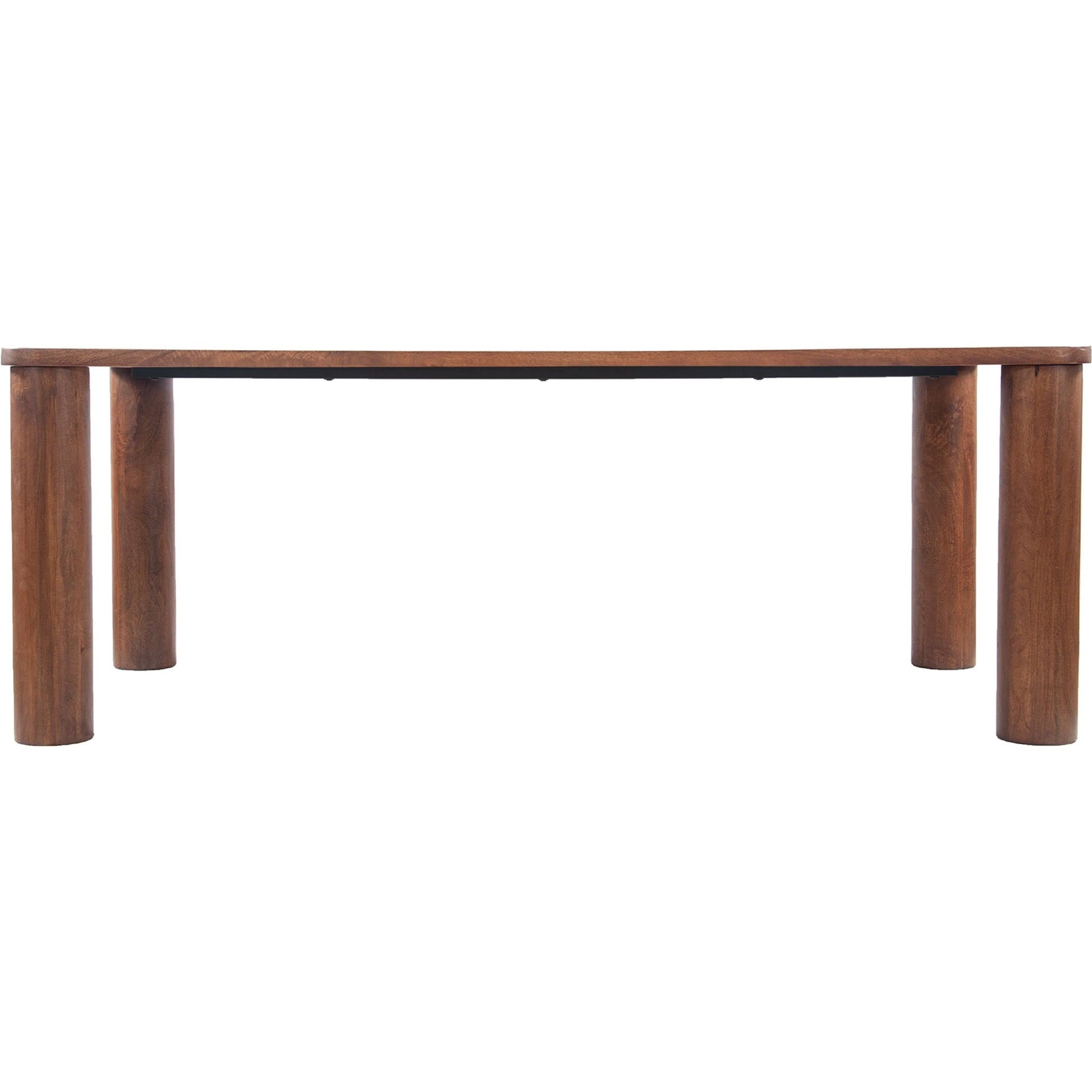 Evolution Dining Table by LH Imports in brown. Made from mango in a unique style.