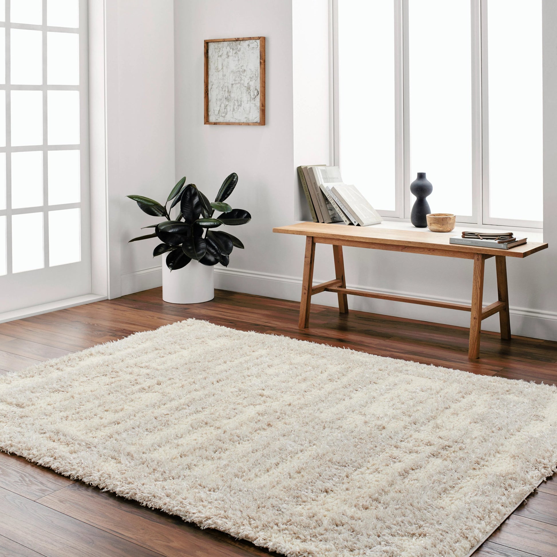 Everton Plus Area Rug by Livabliss in light gray, gray. Made from main: 51% polyester, main: 49% polypropylene in a unique style.