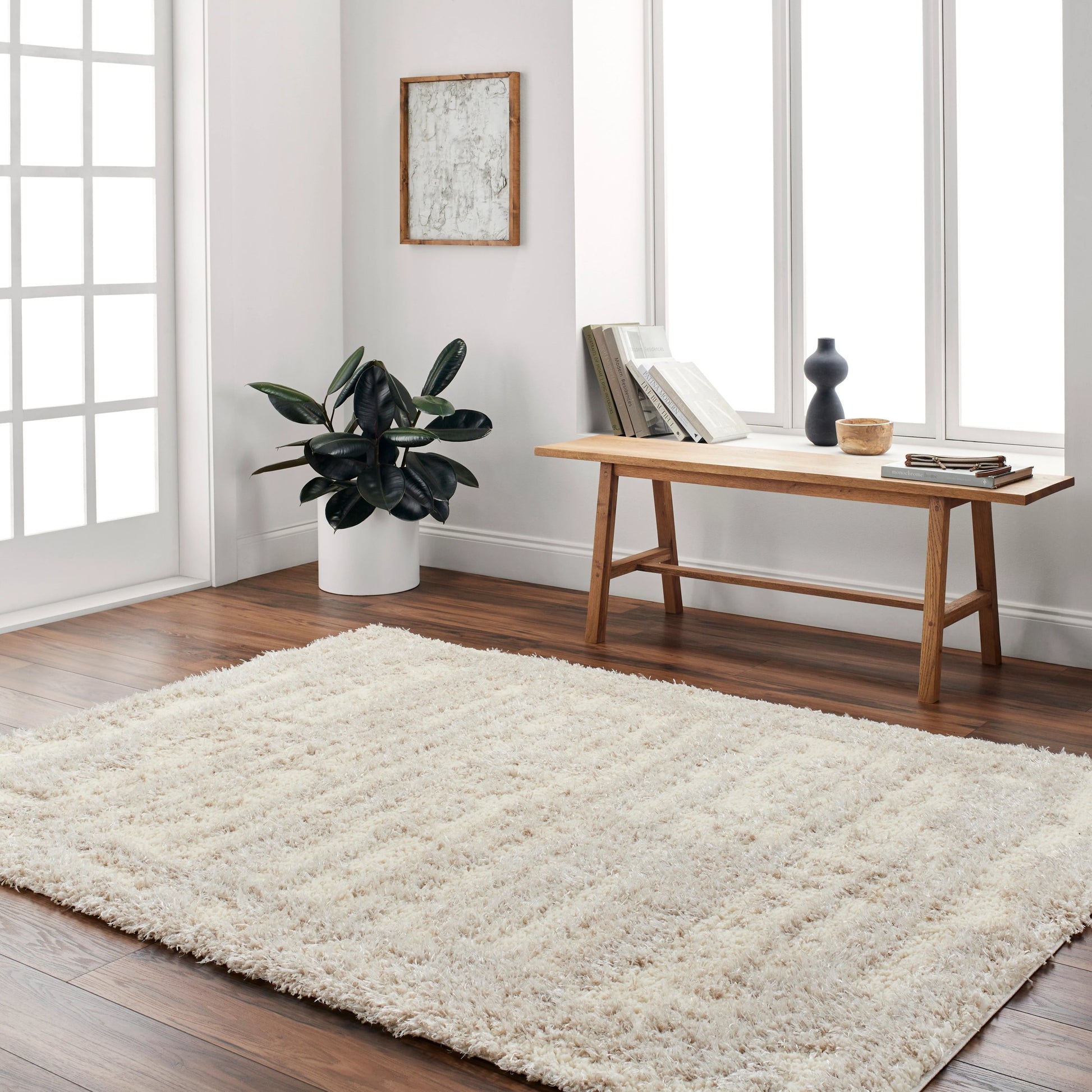 Everton Plus Area Rug by Livabliss in light gray, gray. Made from main: 51% polyester, main: 49% polypropylene in a unique style.