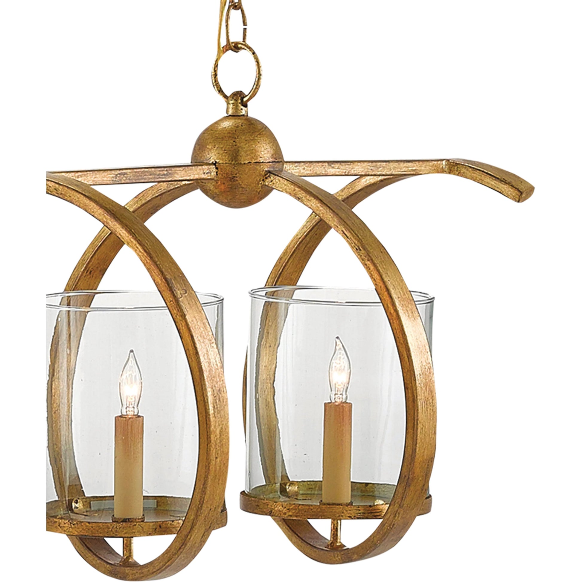 Maximus Chandelier by Currey and Company. Made from wrought iron, glass in a modern style.