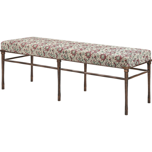 Evera Bench by Surya in brushed, copper. Made from unique in a unique style.