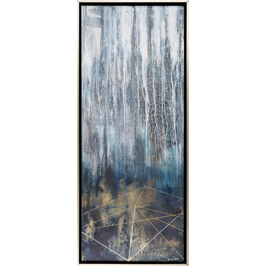 Eventide - 15160 by Livabliss in blue and distressed. Made from canvas, polystyrene in a modern style.