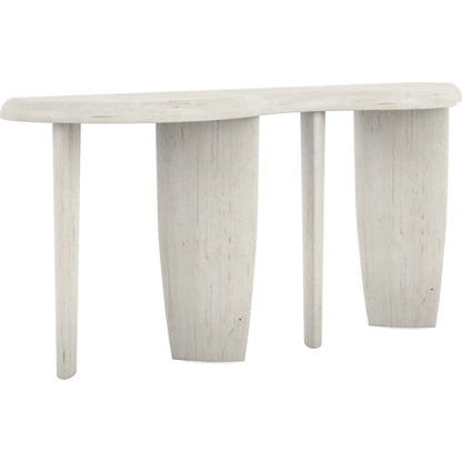 Ashlar Console Table by A.R.T. Furniture in bisque. Made from parawood solids, birch veneers, resin in a transitional style.