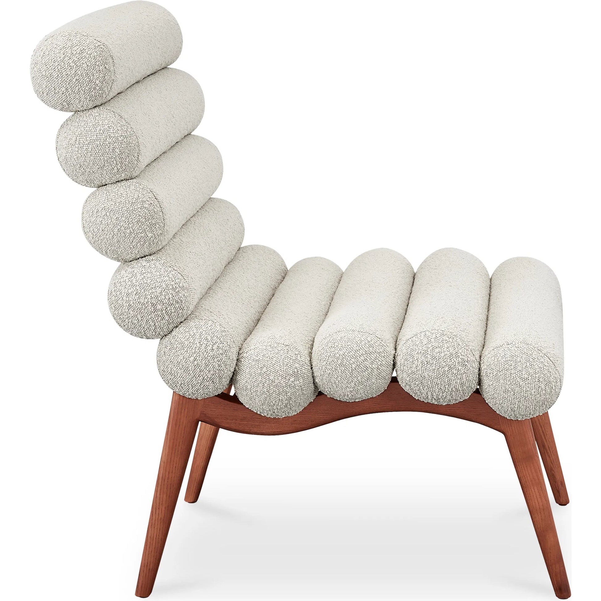 Arlo Accent Chair Performance Fabric by Moe's Home Collection. Made from upholstery: 100% polyester, ash wood legs, high density foam seat, plywood, metal frame in a unique style.