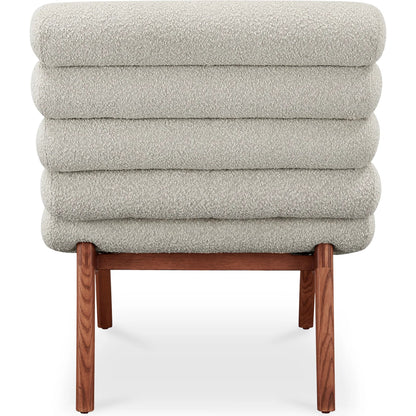 Arlo Accent Chair Performance Fabric by Moe's Home Collection. Made from upholstery: 100% polyester, ash wood legs, high density foam seat, plywood, metal frame in a unique style.