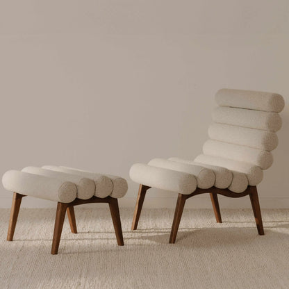 Arlo Accent Chair Performance Fabric by Moe's Home Collection. Made from upholstery: 100% polyester, ash wood legs, high density foam seat, plywood, metal frame in a unique style.