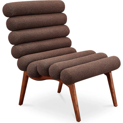 Arlo Accent Chair Performance Fabric by Moe's Home Collection. Made from upholstery: 100% polyester, ash wood legs, high density foam seat, plywood, metal frame in a unique style.