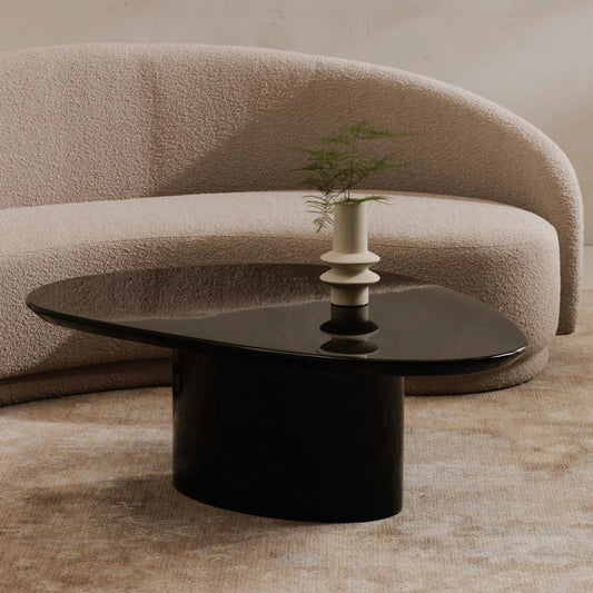 Eden Coffee Table by Moe's Home Collection in lacquer. Made from mdf with high, gloss lacquer in a unique style.