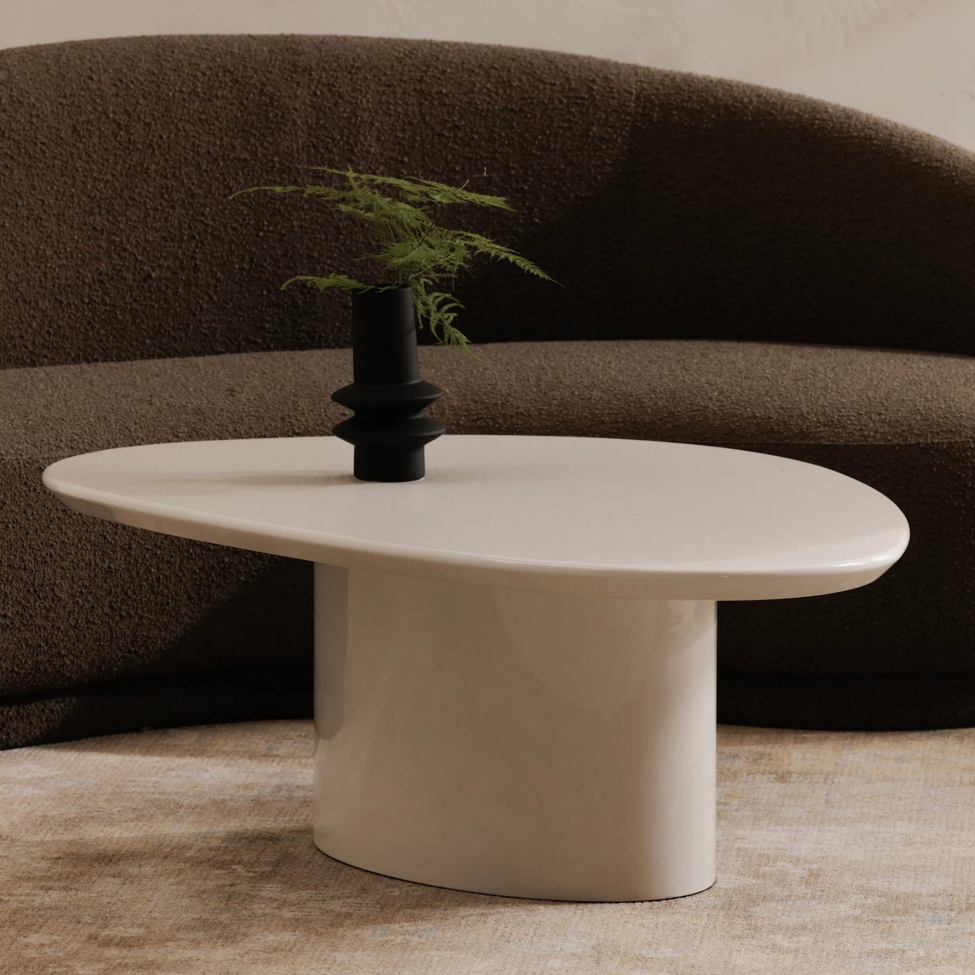 Eden Coffee Table by Moe's Home Collection in lacquer. Made from mdf with high, gloss lacquer in a unique style.