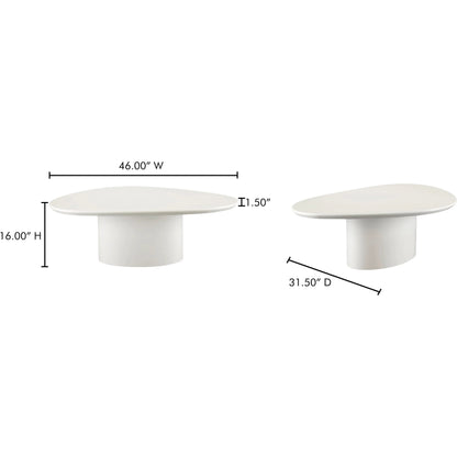 Eden Coffee Table by Moe's Home Collection in lacquer. Made from mdf with high, gloss lacquer in a unique style.