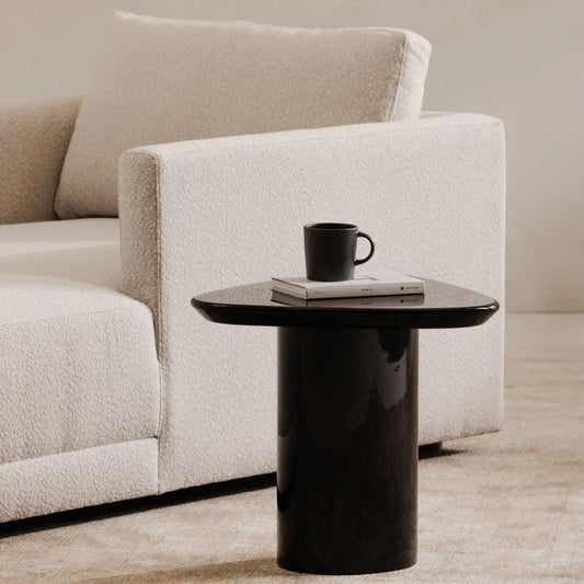 Eden Accent Table by Moe's Home Collection in lacquer. Made from mdf with high, gloss lacquer in a unique style.