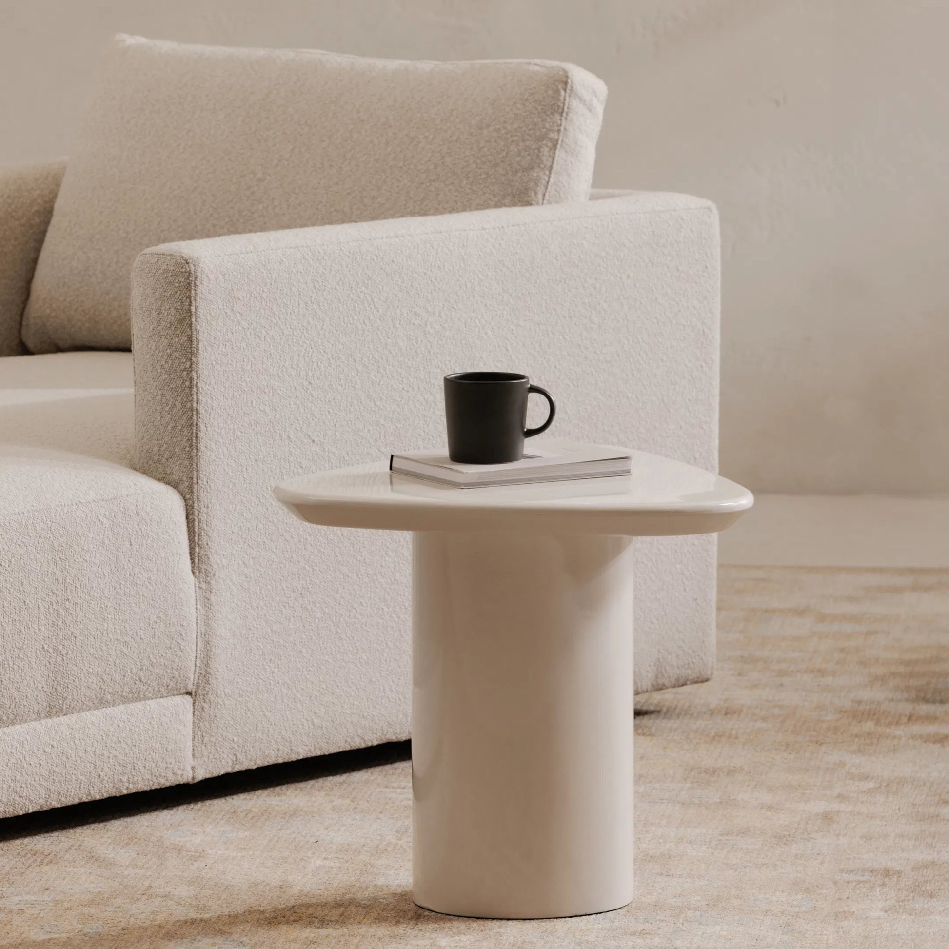 Eden Accent Table by Moe's Home Collection in lacquer. Made from mdf with high, gloss lacquer in a unique style.